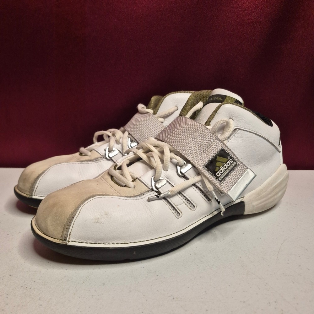 Adidas Equipment Shoes EQT B Ball Mens Size 9 White Leather Vintage 2005 - Picture 3 of 15